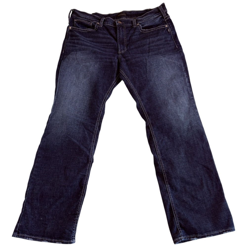 Silver Co. Zac Relaxed Fit Straight Jeans Mens 38x34 (40x33) Blue Denim Casual